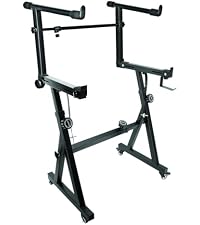 5 CORE Keyboard Stand Adjustable Heavy Duty for Electric Digital Pianos and Synths Fits 54 to 88 Key...
