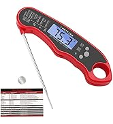 Lonicera Digital Meat Thermometer for Food Cooking. Waterproof & Instant Read for Kitchen Baking,...