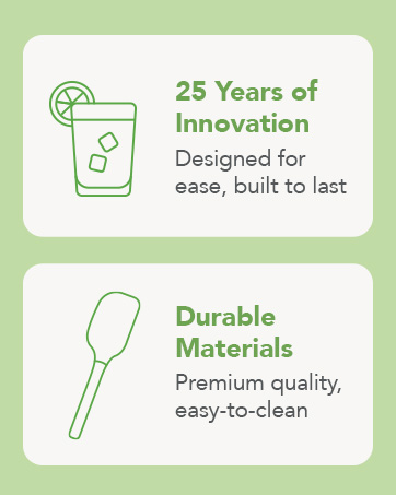 25 Years of Innovation and Crafted with Durable Materials