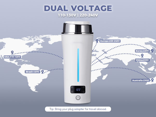 travel electric tea kettle travel kettle dual voltage 110-220v