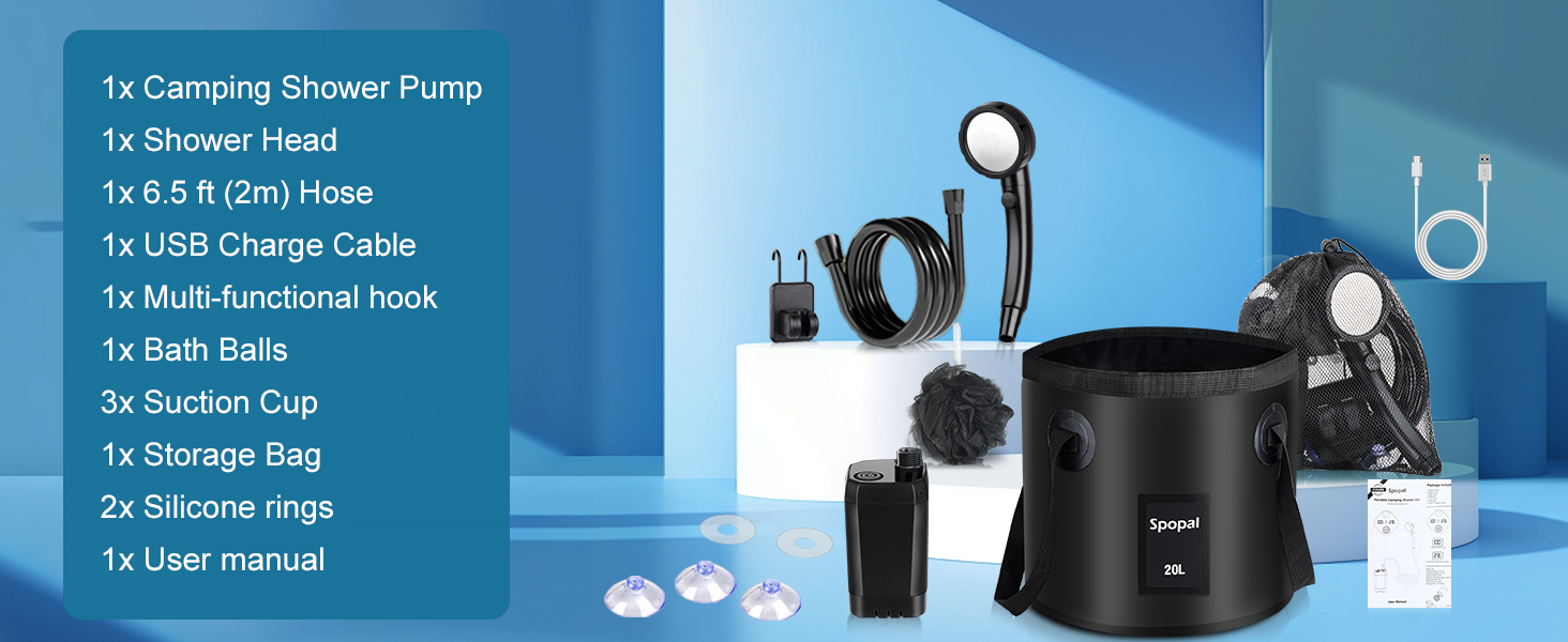 Spopal Portable Shower for Camping