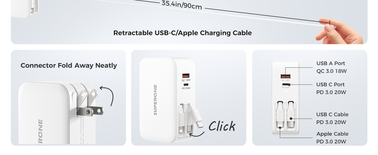 retractable phone charger