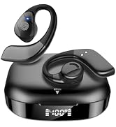 Golvery Bluetooth 5.3 True Wireless Earbuds w/DSP Noise Cancelling Mic, Open Ear Stereo Sports He...