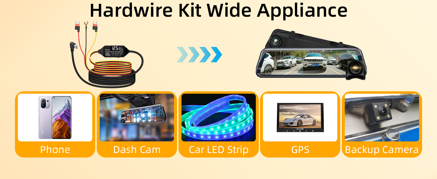 dashcam hardwire kit usb c