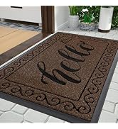 Yimobra Outdoor Indoor Door Mat Outside Entrance 36 x 24, 100% Waterproof All-Season Front Welcom...