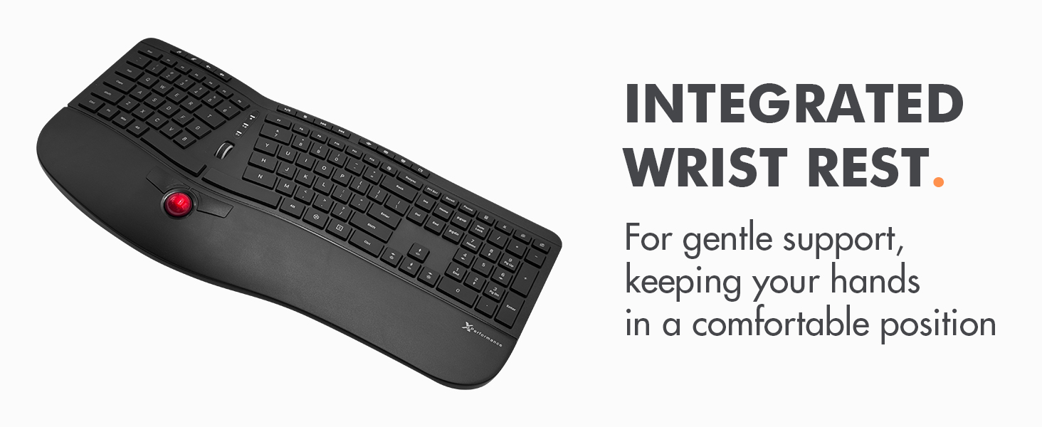 Keyboard with Integrated Wrist Rest