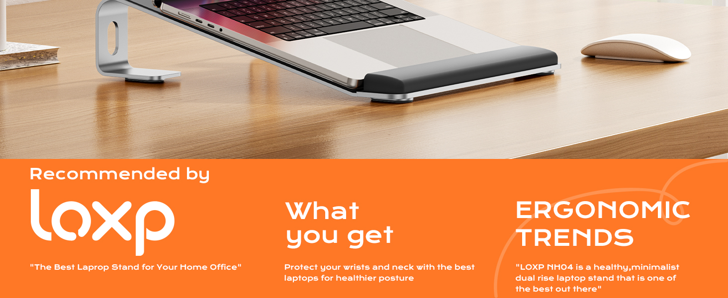 Laptop Stand for Desk with Wrist Protection Laptop riser for desk computer stand for laptop