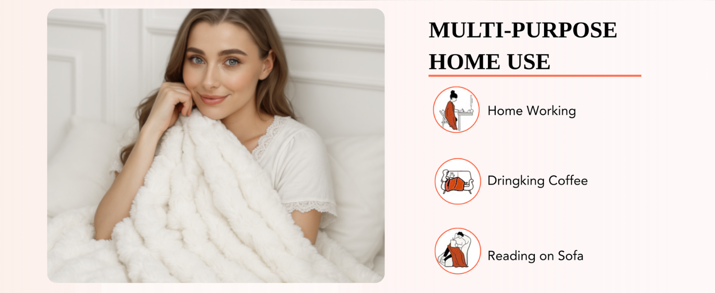 Heated Weighted Blanket Throw