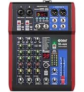 D Debra SI Series Professional Portable Recording Mixer Audio with 99 DSP Digital Effects Mic Pre...