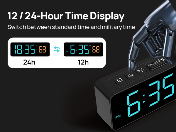 12-24 hour display