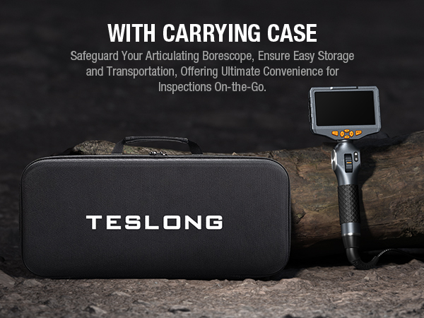 endoscope borescope inspection camera scope snake with carrying case toolbox