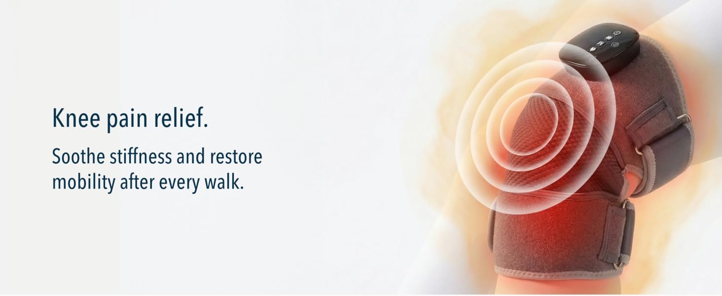 FORTHiQ RED+ Knee Massager with Heat and Red Light Therapy