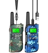 Inspireyes Walkie Talkies for Kids Rechargeable, 48 Hours Working Time 2 Way Radio Long Range, Ou...