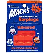 Mack's Soft Moldable Silicone Putty Ear Plugs - Kids Size, 6 Pair - Comfortable Small Earplugs fo...