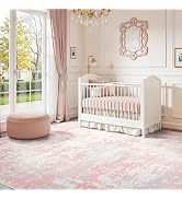 Rugflix 8x10 Area Rugs for Living Room, Washable Large Rug Stain-Resistant Low Pile, Modern Carpe...