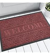 Yimobra Welcome Mat - Outdoor &amp; Indoor, 29.5x17 All-Season Waterproof, Heavy Duty Doormat, Low Pr...