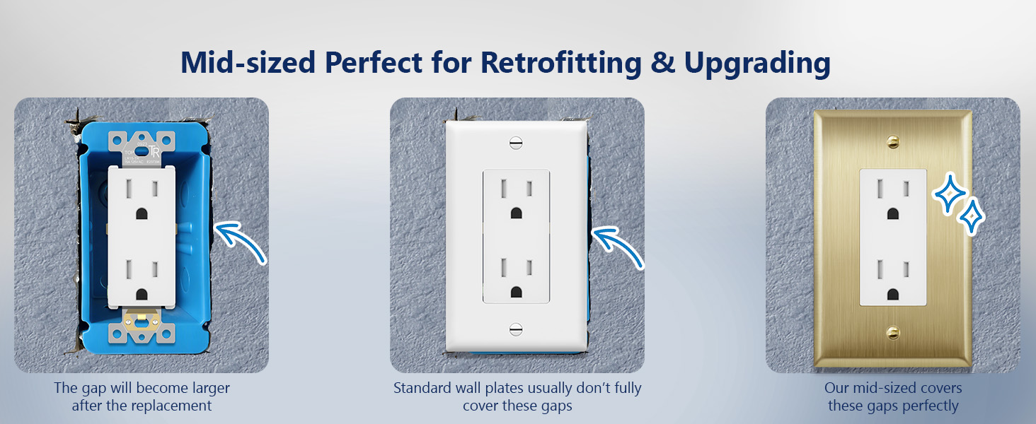 Metal Wall Plate Premiun A+ 06 PC