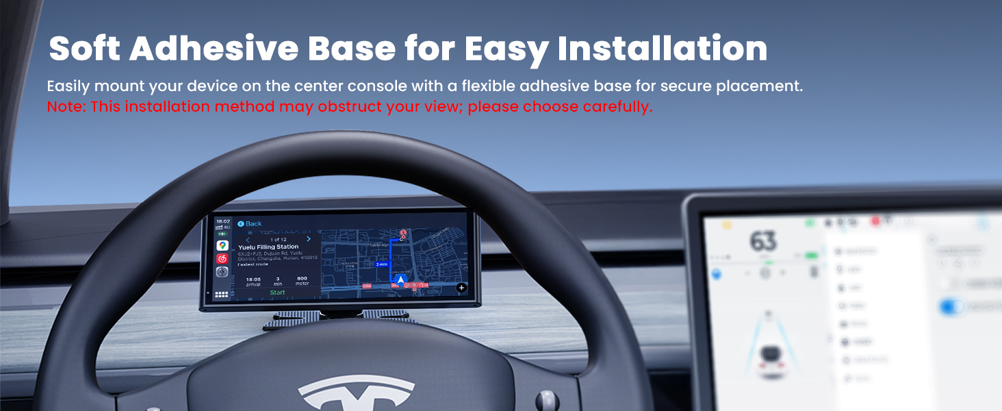 Soft Adhesive Base for Easy Installation