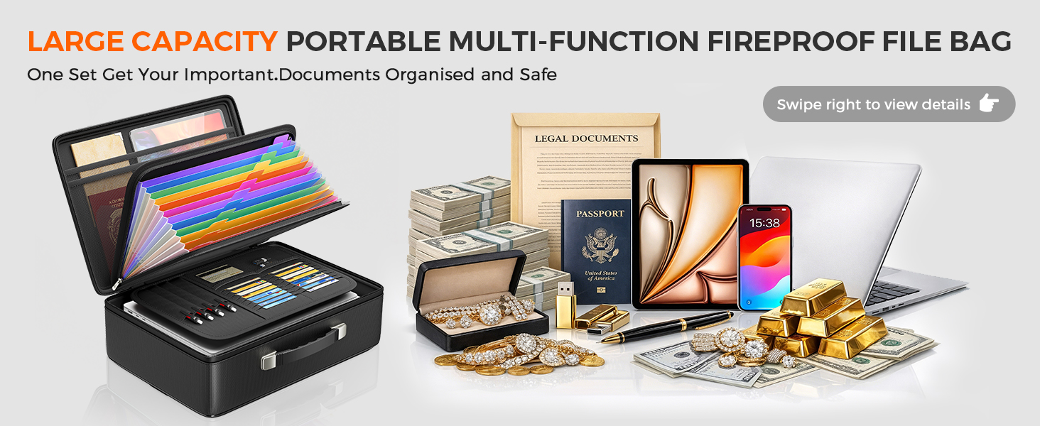 fire proof file box for documents