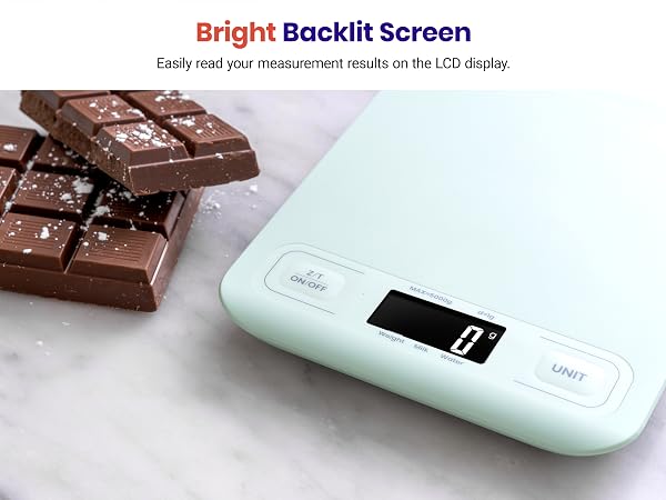 Bright LCD screen makes it easy to read.