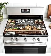 AOHMPT Multi-Design Stove Top Cover for Glass/Electric Stoves - 3-in-1 Heat-Resistant Protector M...