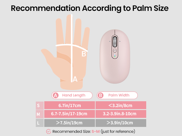 Hand size options
