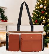 ESTARER Teacher Tote Bag for Women 2Pcs,15.6'' Laptop Work Bag Computer Bag w/File Folder &amp; Insul...