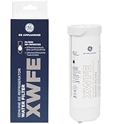 GE XWFE Refrigerator Water Filter, Genuine Replacement Filter, Certified to Reduce Lead, Sulfur, ...