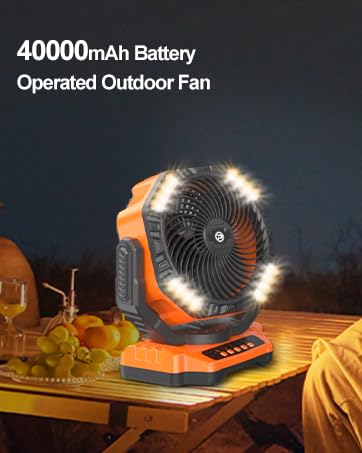 battery operated outdoor fan