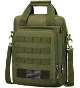 ZHIERNA Tactical Messenger Bag, Tactical Briefcase Laptop Bag Heavy Duty MOLLE Shoulder Pack Hand...