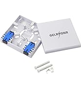 GELRHONR FTTH Fiber Panel Box Enclosure,2 Core Fiber Optic Terminal Distribution Junction Box Dou...
