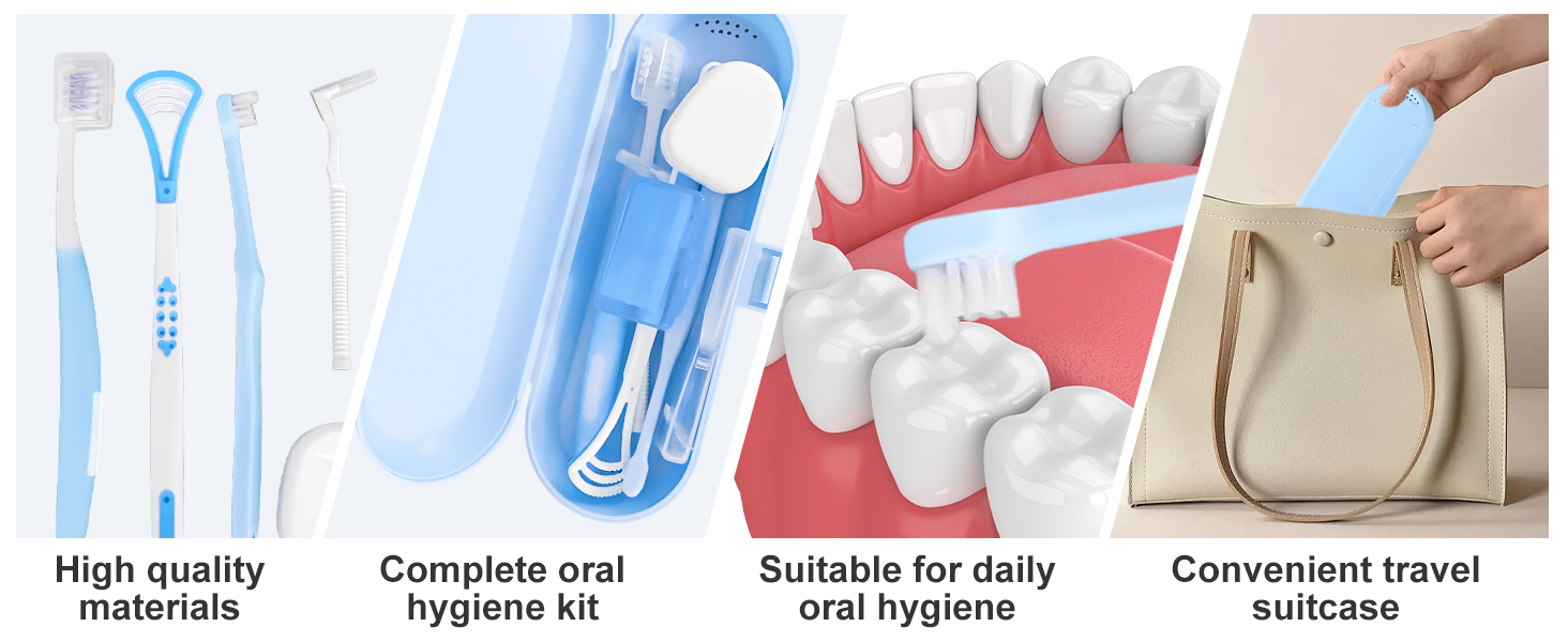 7-in-1 Travel Oral Care Kit with Case