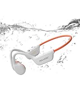 POLVCDG Swimming Headphones,IP68 Waterproof Bone Conduction Headphones,32GB Memory Open Ear Headp...