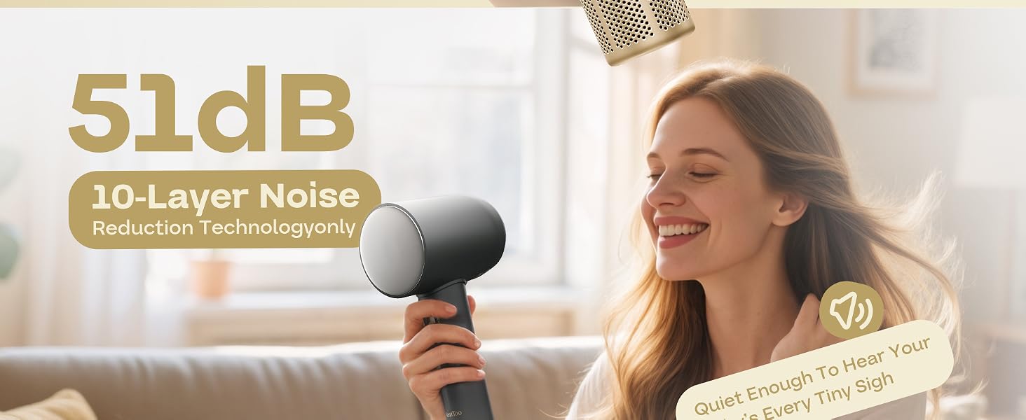 NeatToo high-speed hair dryer with LED display and airflow features