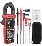 Digital Clamp Meter, Multimeter TRMS 6000 Counts Amp Volt Meter Auto-ranging Measures AC/DC Volta...