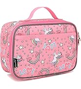 FlowFly Kids Lunch box Insulated Soft Bag Mini Cooler Back to School Thermal Meal Tote Kit for Gi...