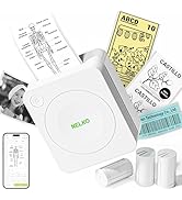 Nelko Sticker Printer, PM230 Print Pod Mini Bluetooth Portabel Sticker Maker with 3 Rolls Paper, ...