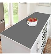 47.3''x23.6'' Extra Large Silicone Mats for Kitchen Counter, 1.5MM Silicone Kitchen Counter Mat, ...