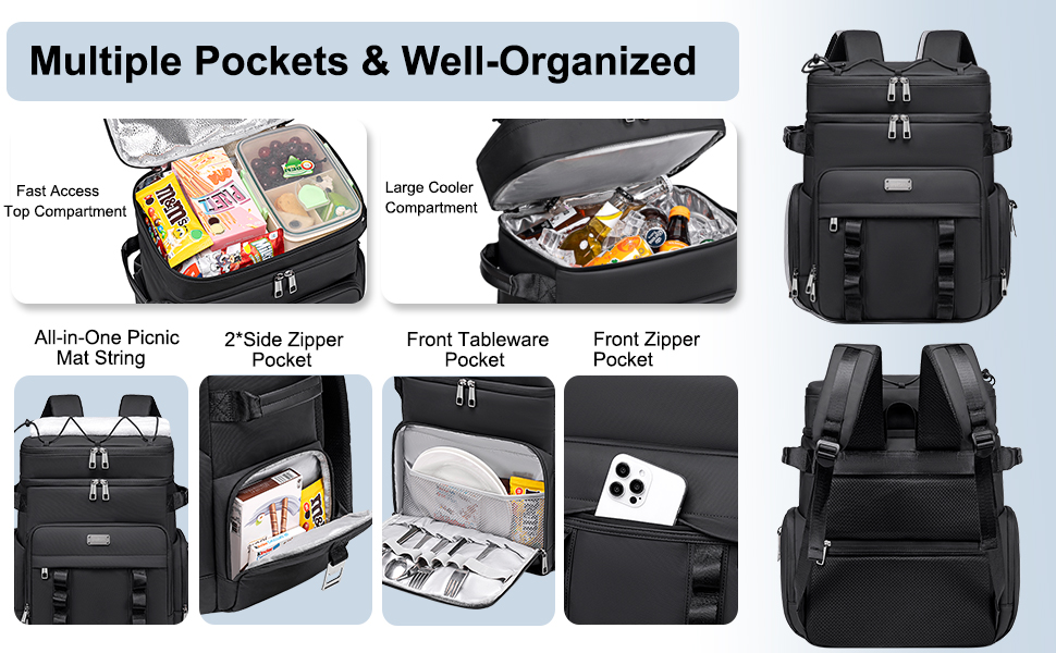 cooler backpack soft cooler bag insulated lunch cooler large lunch backpack picnic beach camping