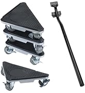 WEPUMP Furniture Moving Dolly 3 Wheels Heavy Duty Wheel Movers Lockable Lifter Mover Tool Set 4 P...