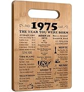 50th Birthday Gifts for Women Men, 1975 Birthday Gifts for Her Him, 50 Years Old Gifts, 50th Birt...