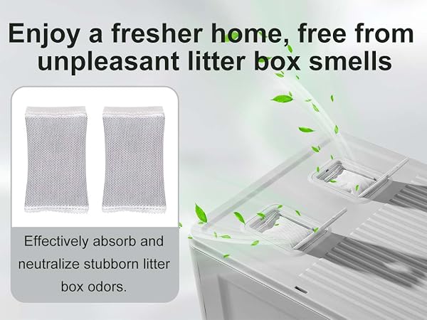 Enjoy a fresher home, free from unpleasant litter box smells