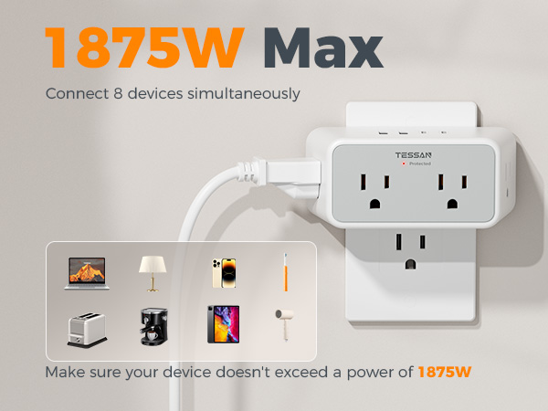 8 IN 1 Multi Plug Outlet