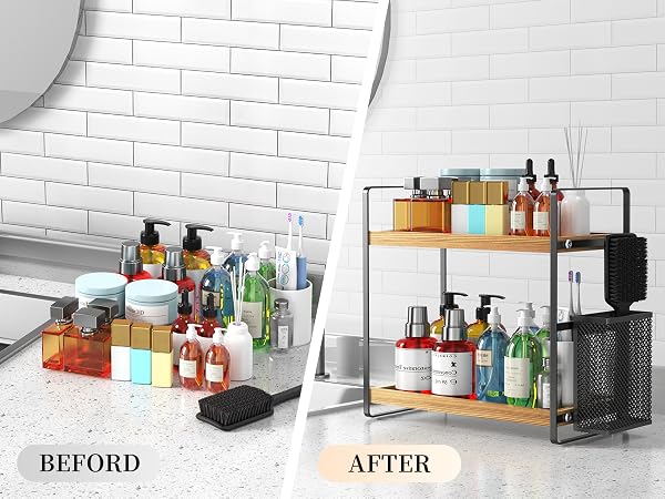 bathroom organizer countertop counter organizer