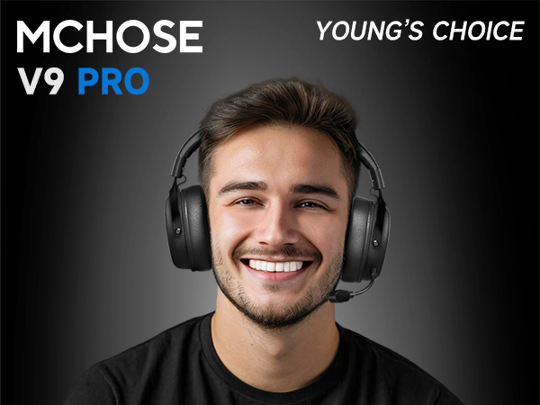 Wireless Gaming Headset Gaming Headphones with Bluetooth Wireless Headset for PS5 PC PS4 Mac Switch