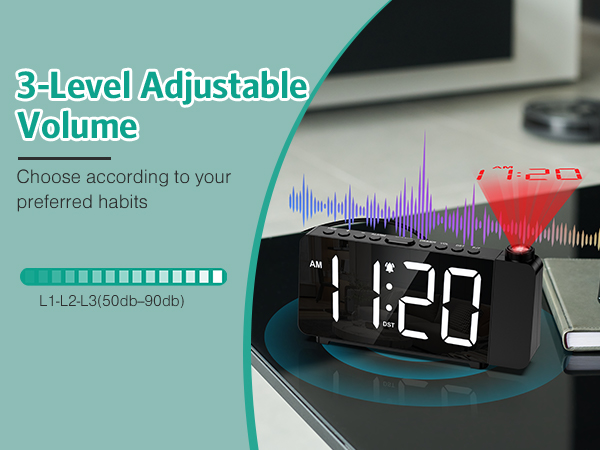 Projection Alarm Clock, Digital Alarm Clock