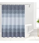 Olanly Waffle Shower Curtain 72x72 Inches, 260 GSM Heavyweight Fabric, Machine Washable, Waterpro...