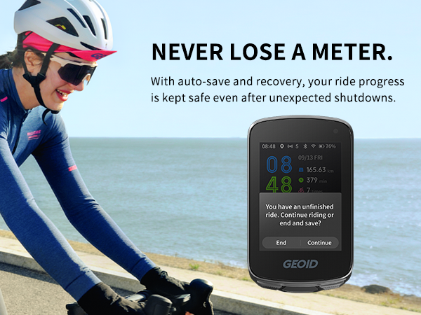 GEOID CC700 2.8‘’ Color Screen Bike/Cycling Computer Wireless - Route Navigation Re-Route Planing