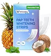 Whitebite Pro Natural Pap Teeth Whitening Strips (14 Treatments / 28 Strips) | Pineapple &amp; Coconu...