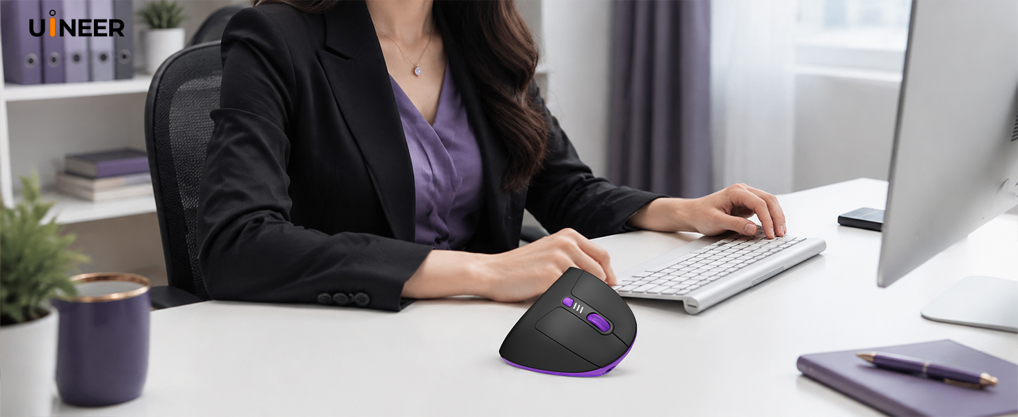 vertical ergonomic wireless mouse